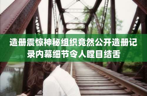造册震惊神秘组织竟然公开造册记录内幕细节令人瞠目结舌