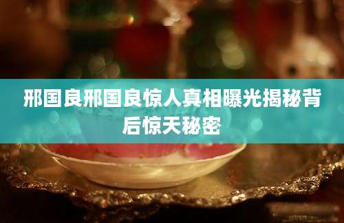 邢国良邢国良惊人真相曝光揭秘背后惊天秘密