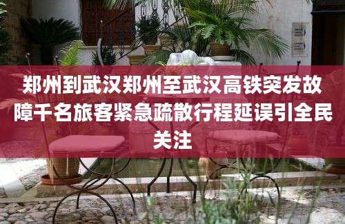 郑州到武汉郑州至武汉高铁突发故障千名旅客紧急疏散行程延误引全民关注