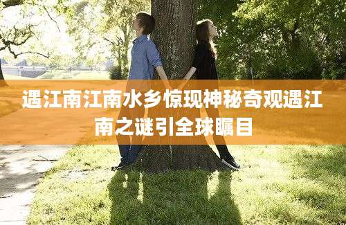 遇江南江南水乡惊现神秘奇观遇江南之谜引全球瞩目