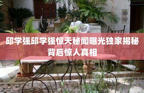 邱学强邱学强惊天秘闻曝光独家揭秘背后惊人真相