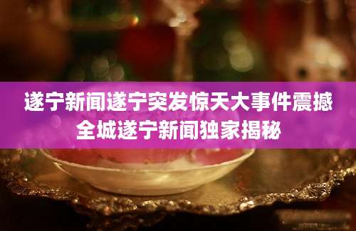 遂宁新闻遂宁突发惊天大事件震撼全城遂宁新闻独家揭秘