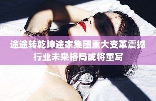 途途转乾坤途家集团重大变革震撼行业未来格局或将重写