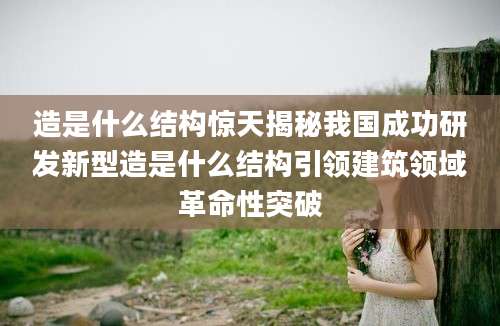 造是什么结构惊天揭秘我国成功研发新型造是什么结构引领建筑领域革命性突破