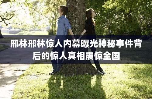 邢林邢林惊人内幕曝光神秘事件背后的惊人真相震惊全国