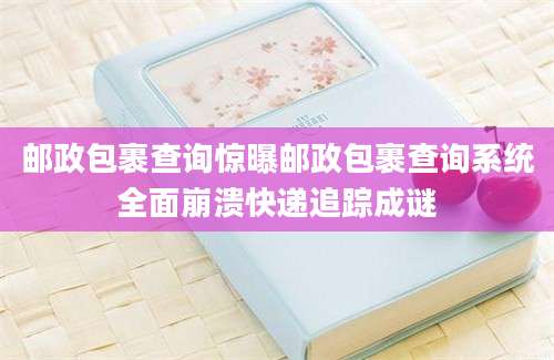 邮政包裹查询惊曝邮政包裹查询系统全面崩溃快递追踪成谜
