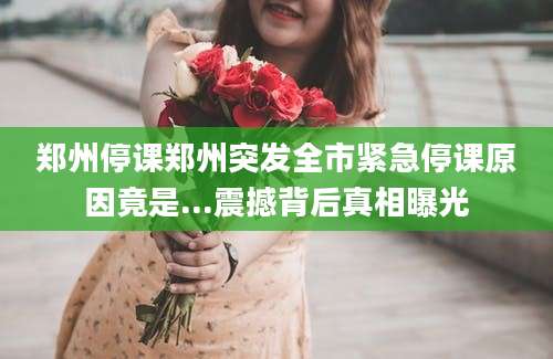 郑州停课郑州突发全市紧急停课原因竟是...震撼背后真相曝光