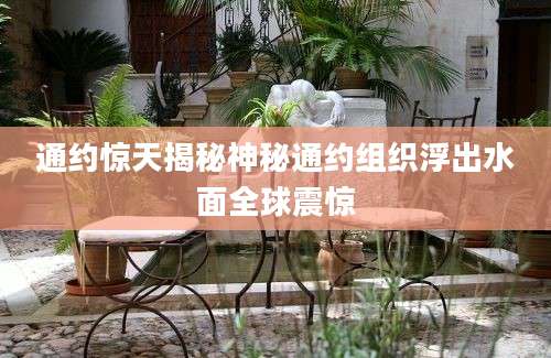 通约惊天揭秘神秘通约组织浮出水面全球震惊