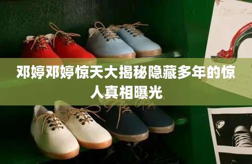 邓婷邓婷惊天大揭秘隐藏多年的惊人真相曝光