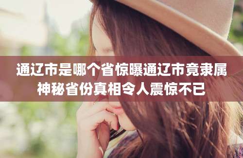 通辽市是哪个省惊曝通辽市竟隶属神秘省份真相令人震惊不已
