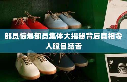 部员惊爆部员集体大揭秘背后真相令人瞠目结舌