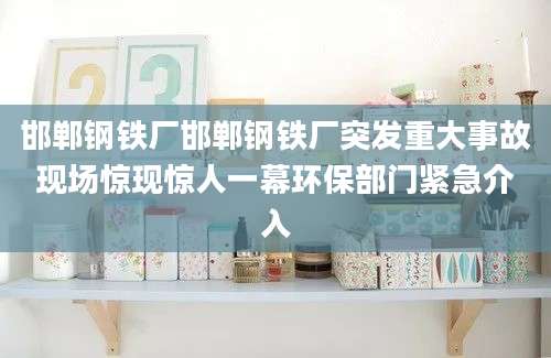 邯郸钢铁厂邯郸钢铁厂突发重大事故现场惊现惊人一幕环保部门紧急介入