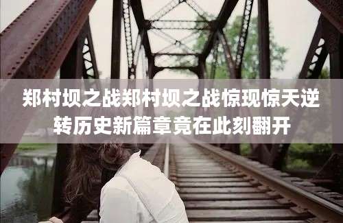 郑村坝之战郑村坝之战惊现惊天逆转历史新篇章竟在此刻翻开