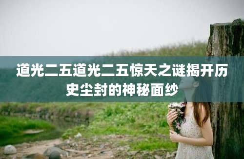 道光二五道光二五惊天之谜揭开历史尘封的神秘面纱