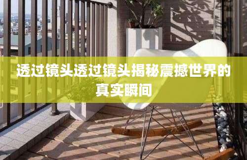 透过镜头透过镜头揭秘震撼世界的真实瞬间